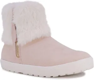 LONDON FOG Girls Elia Street Cold Weather Snow Boots Faux Fur Zip Up Warm Lined Snow Boots For Girls