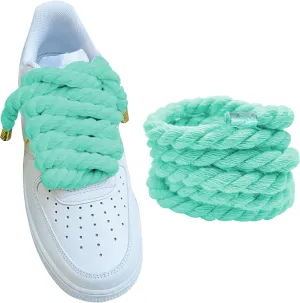Lopau Thick Rope Shoe Laces for Air Force 1, Dont Punch DIY Chunky Jumbo Shoelaces for Dunk,Air Jordan,AF1 Sneakers