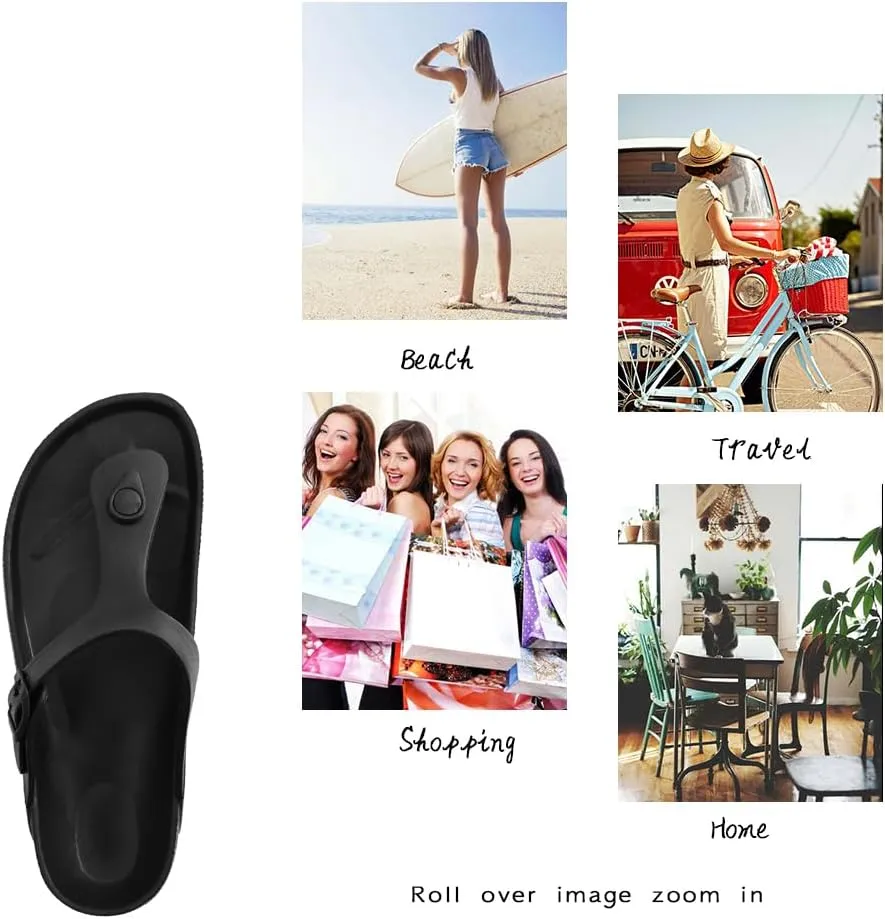 Luffymomo Comfort Footbed Eva Flip fiop Thong Sandals for Womens