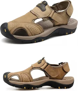 Maesty Mens Hiking Sandals Summer Athletic Comfortable Slippers Waterproof?Breathable Outdoor Sports Beach Shoes