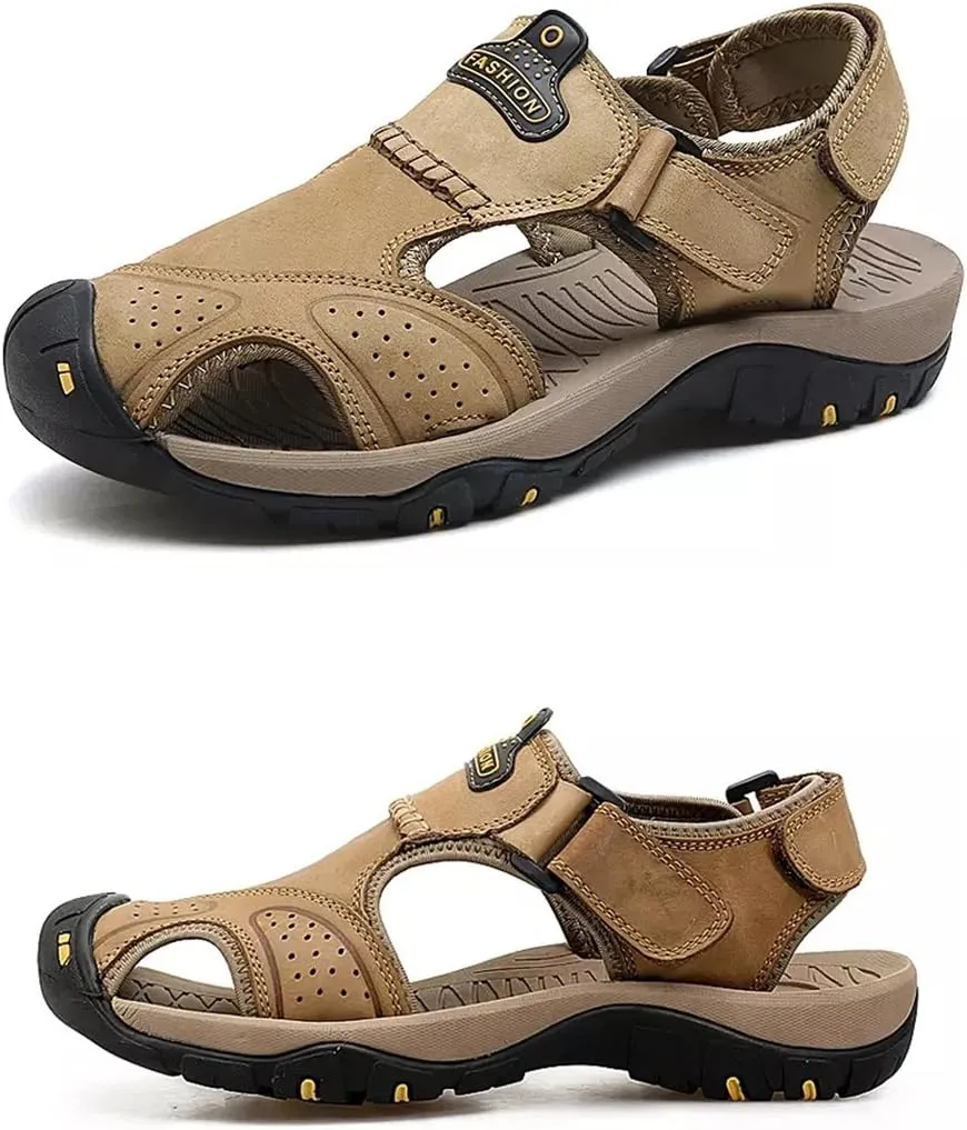 Maesty Mens Hiking Sandals Summer Athletic Comfortable Slippers Waterproof?Breathable Outdoor Sports Beach Shoes