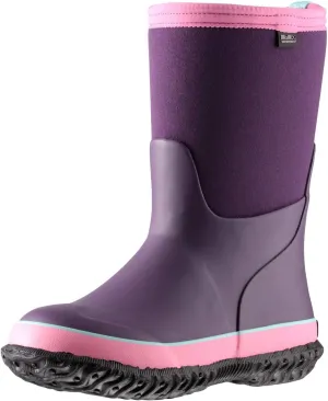 MCIKCC Kids Waterproof Rain Boots,High Snow Boots for Toddler Boys Girls,Textile Rubber Sole