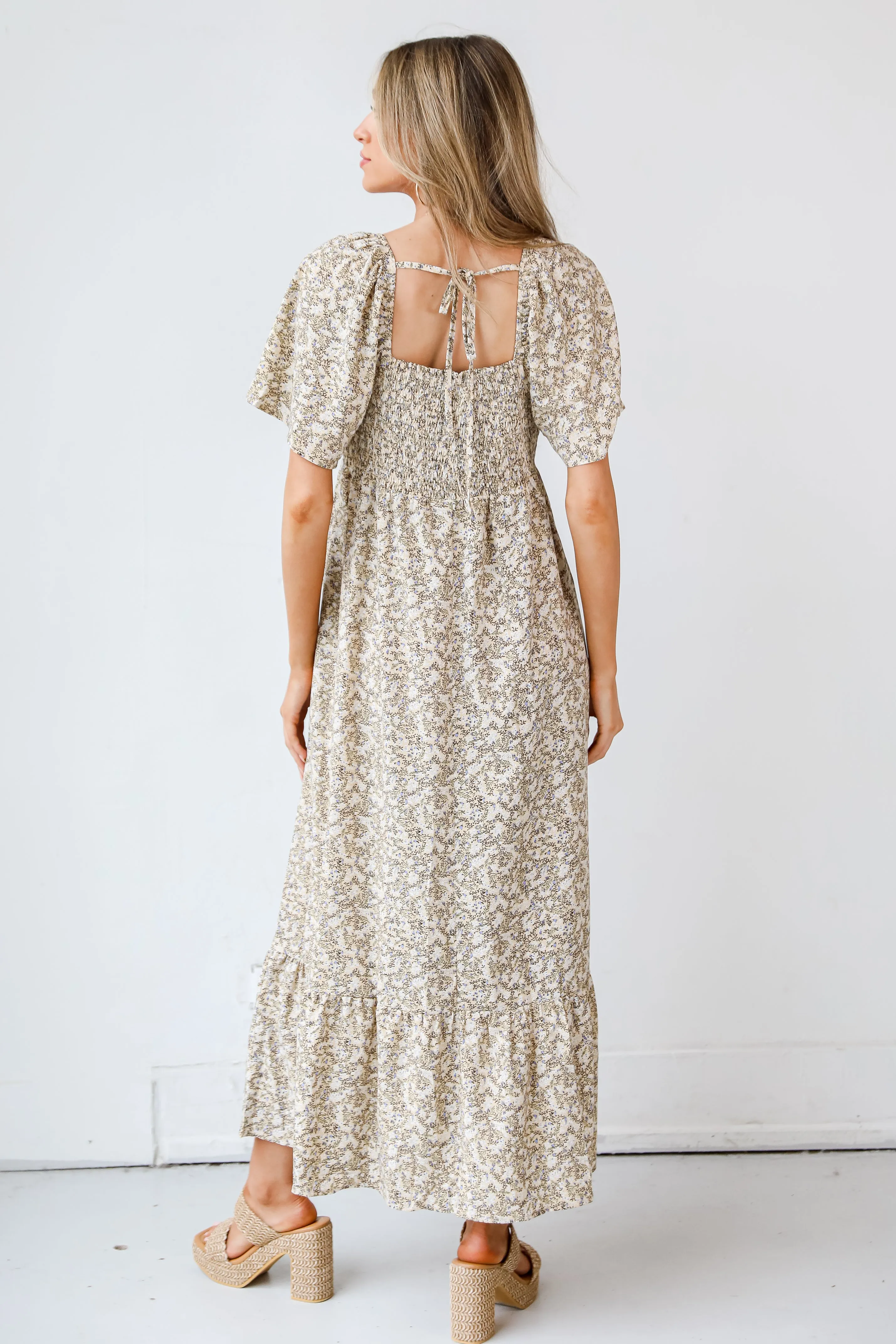 Meet For Tea Floral Maxi Dress