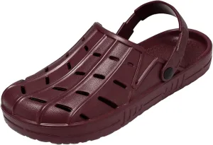 Meidiastra Men Large Size Clogs Oversize EVA Garden Shoes Waterproof Beach Sandals Slip On Water Shoes Slippers with Adjustable Strap