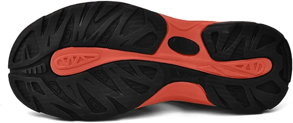 Men's Hiking Sandals Outdoor Sport Closed Toe Leather Walking Sandal Waterproof Non-Slip Casual Sandals Water Shoes