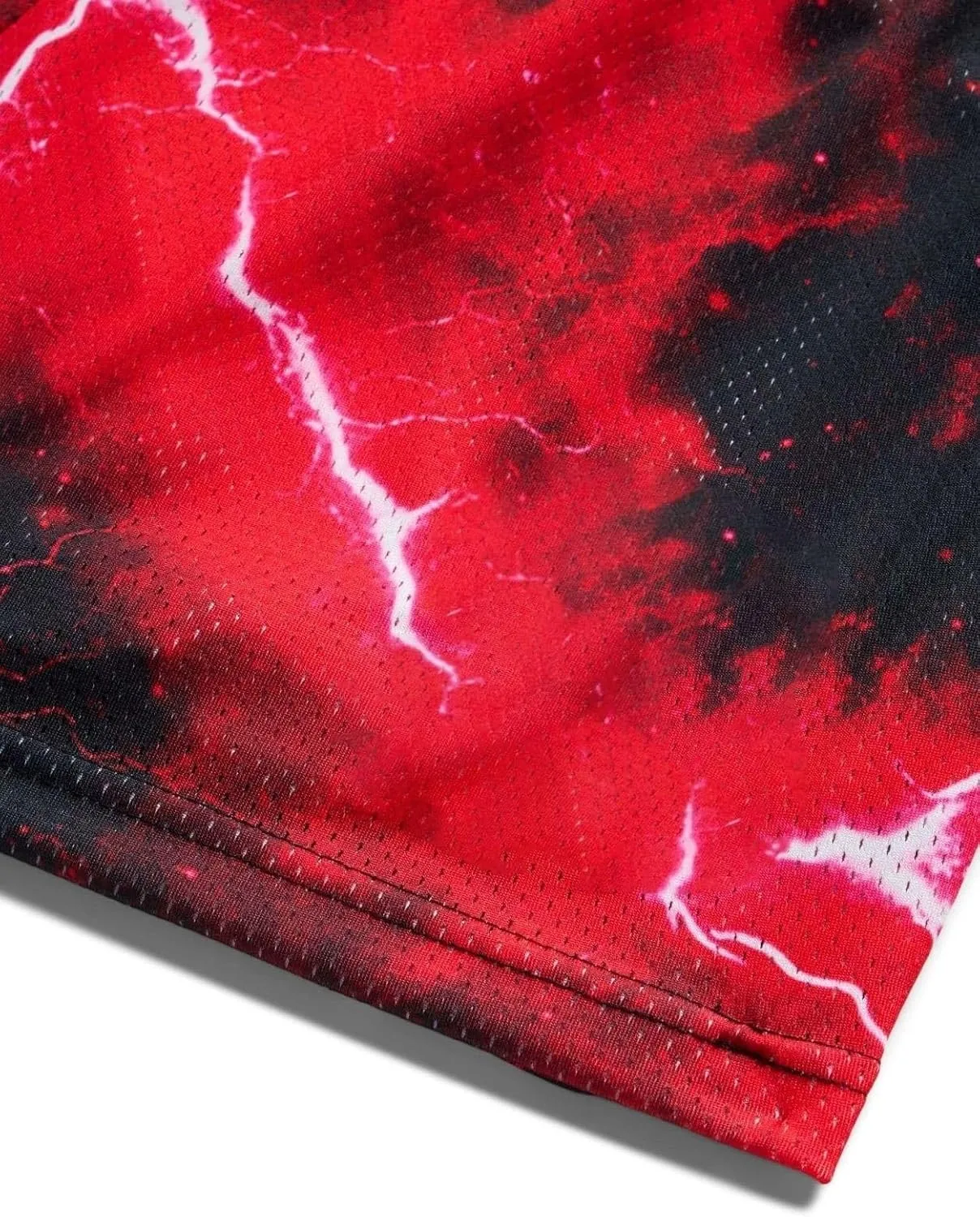 Men's Lightweight Graphic Print Mesh Basketball Shorts 4 Inch Gym Shorts for Hoops, Training & Streetwear with Drawstring