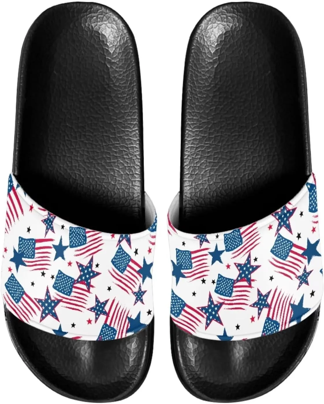 Mens Pillow House Sandals Ultra Cushion Slide Sandals Non-Slip Comfortable Shower Shoes Slip On Black Slippers for Spa Bath Pool Gym