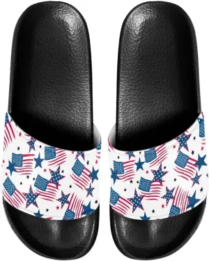 Mens Pillow House Sandals Ultra Cushion Slide Sandals Non-Slip Comfortable Shower Shoes Slip On Black Slippers for Spa Bath Pool Gym