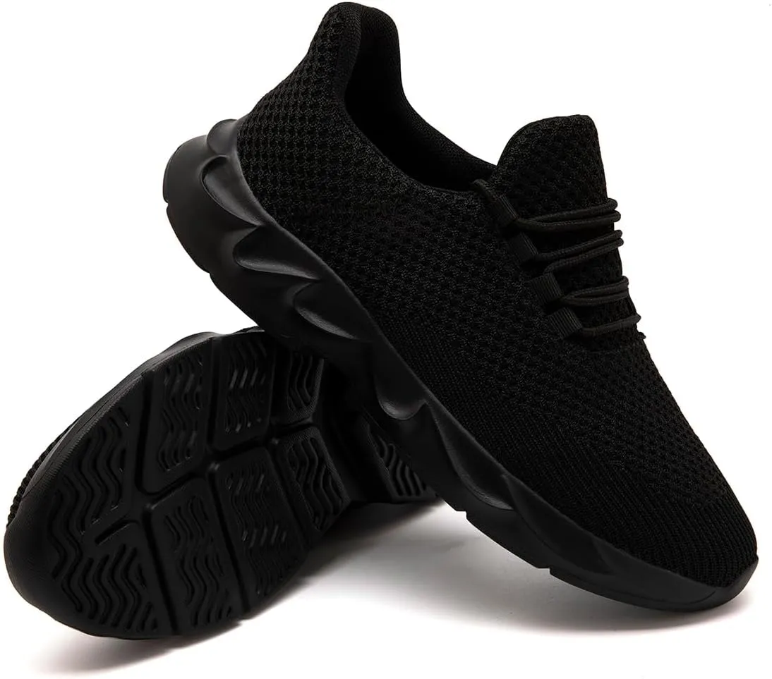 Mens Running Tennis Casual Walking Shoes Anti Slip Comfortable Lightweight Breathable Fashion Sneakers Non Slip Workout Gym Shoes for Running