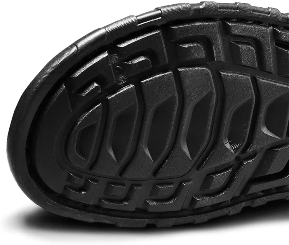 Mens Sandals Slippers Leather Closed Toe Athletic Sport Sandals Shoes