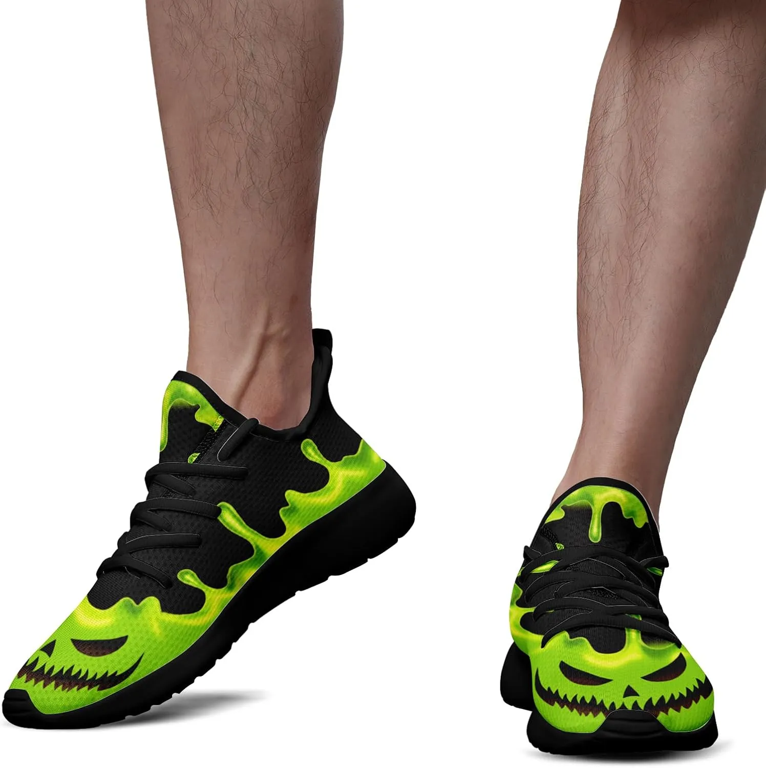 Men's Skull Walking Running Shoes Cushion Fashion Sneakers Lightweight Breathable Athletic Sports Tennis Shoes