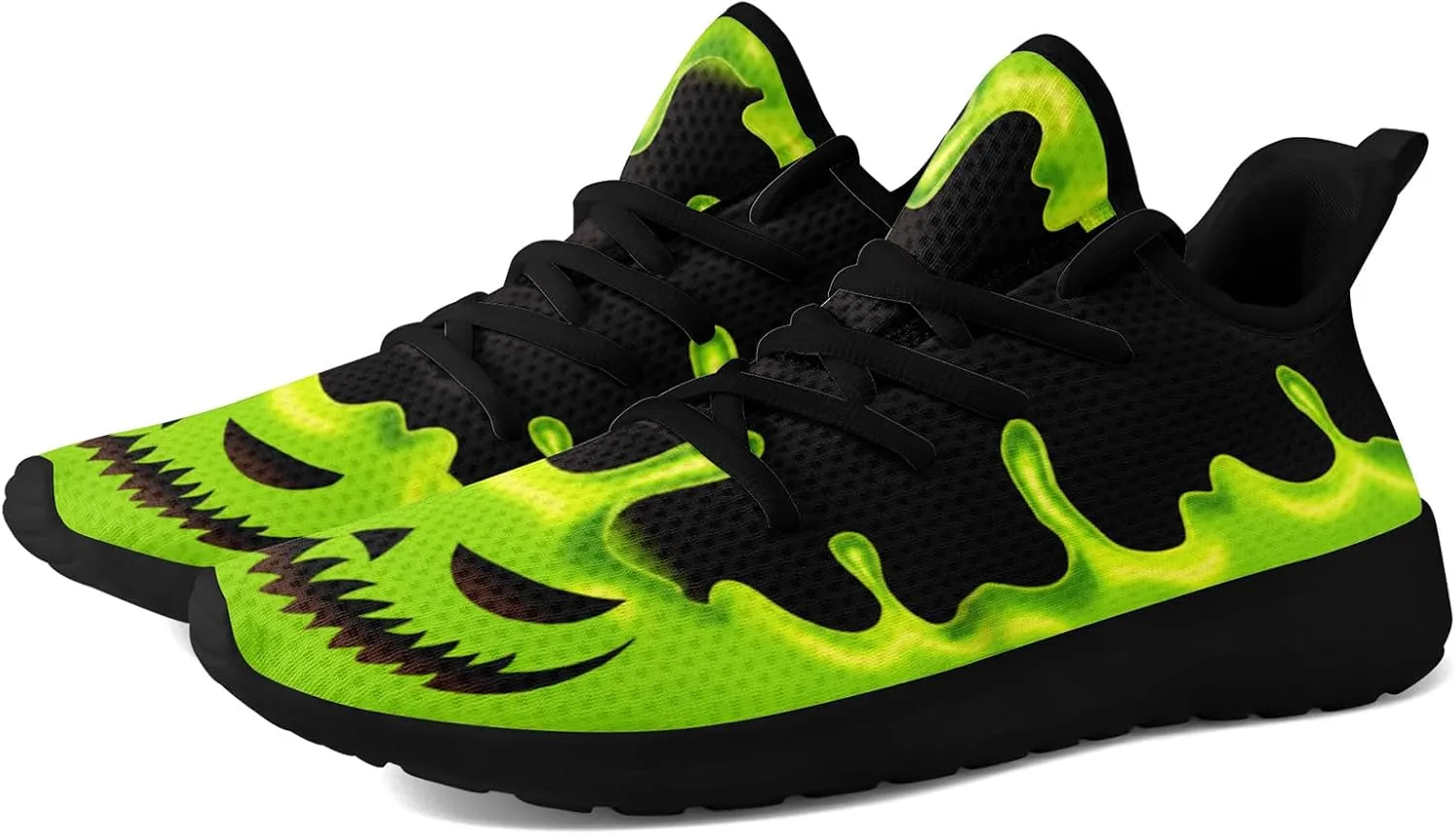 Men's Skull Walking Running Shoes Cushion Fashion Sneakers Lightweight Breathable Athletic Sports Tennis Shoes