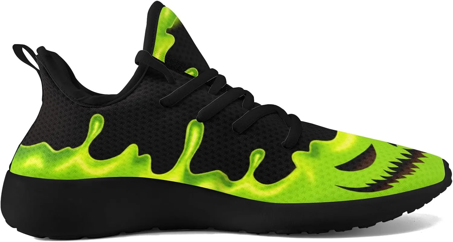 Men's Skull Walking Running Shoes Cushion Fashion Sneakers Lightweight Breathable Athletic Sports Tennis Shoes
