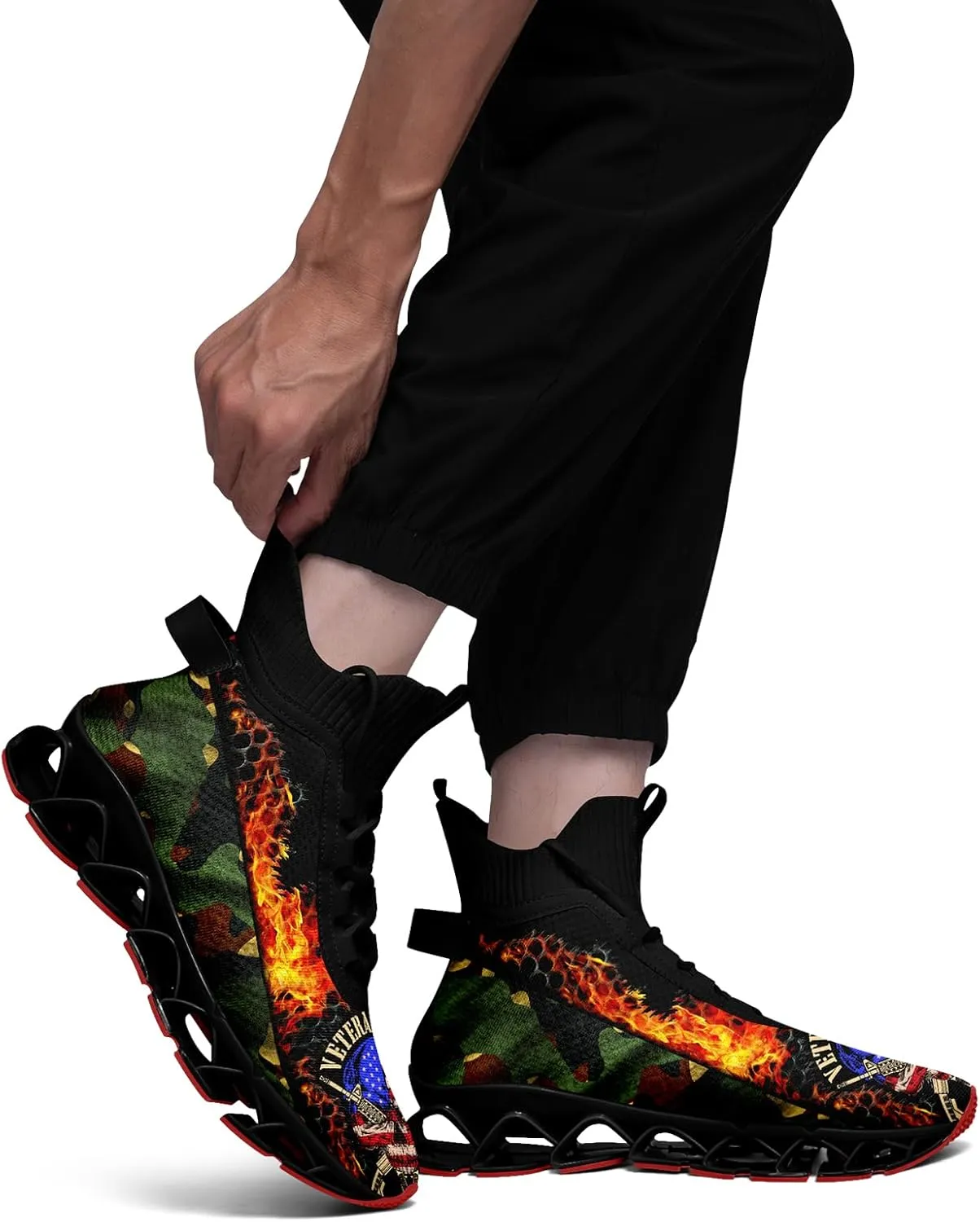 Men's Walking Running Shoes Fashion Sneakers Lightweight Breathable Slip On Athletic Trainer Women Tennis Shoes