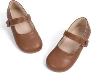 Miamooi Toddler Girl Mary Jane Flats Girls Dress Shoes for Party Wedding School Uniform Shoes Soft Cute Non-Slip Flat for Walking