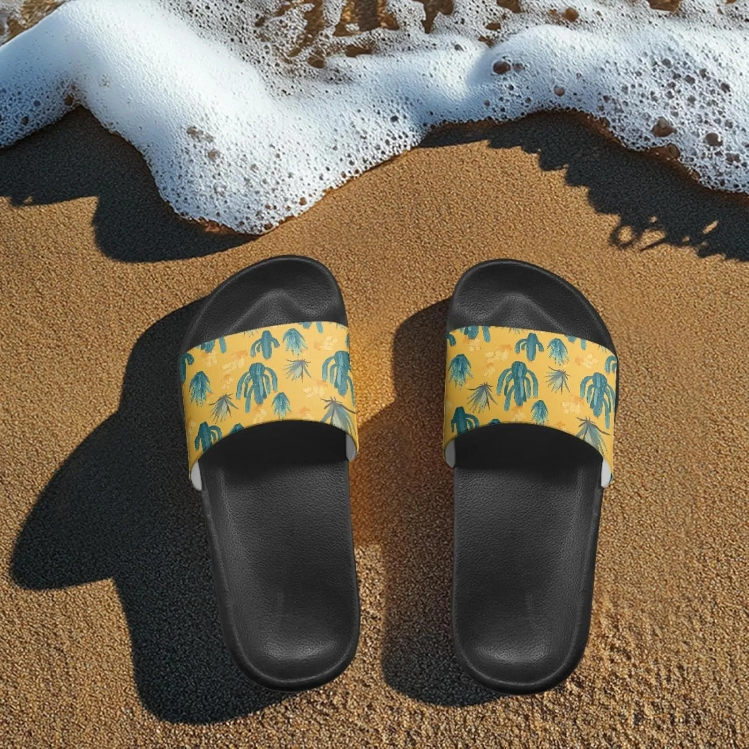 Micoklinlin Slide Sandals for Women Men Cute Flip Flops Waterproof Shower Slide Summer Bathroom Beach Pool Slippers Size 5-12