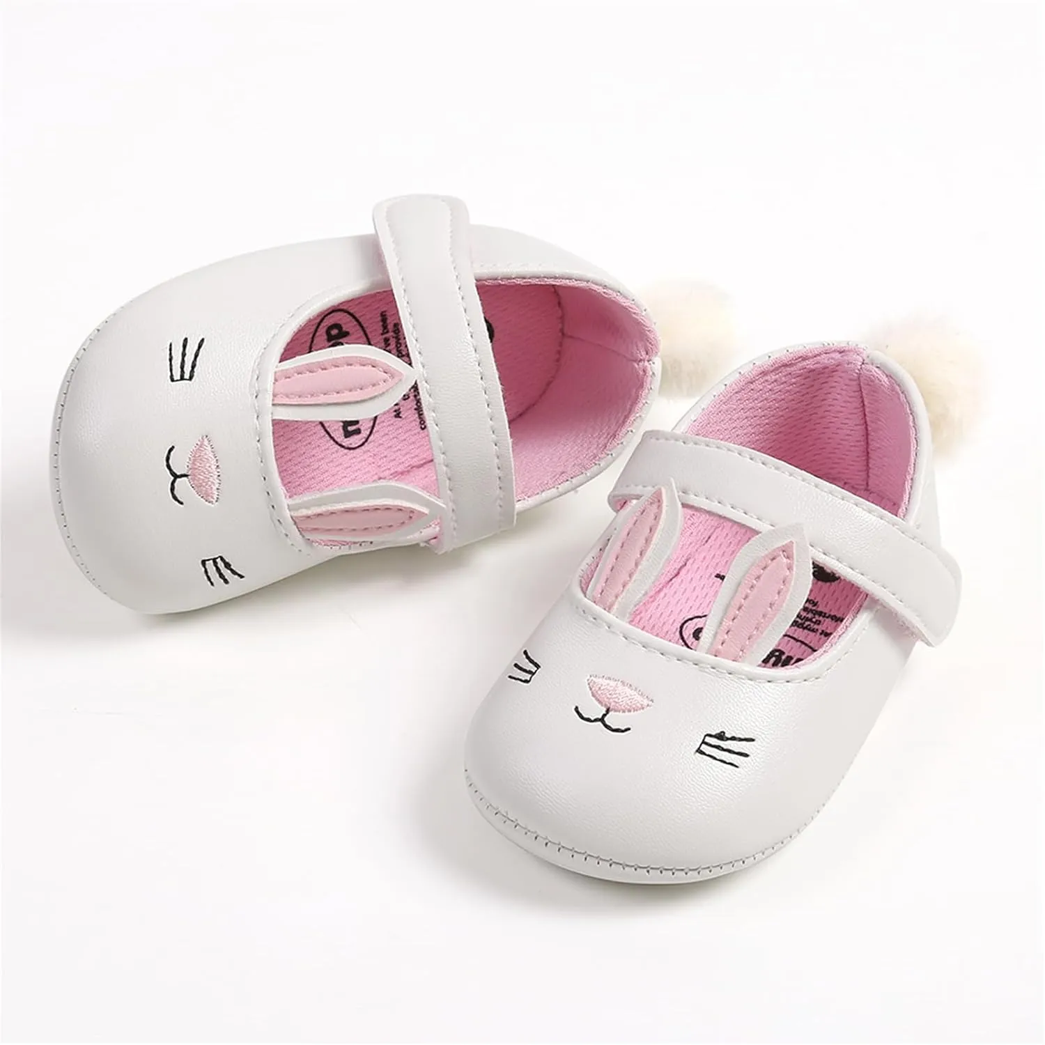 myppgg Baby Girls Mary Jane Flats Sparkly Bowknot Princess Dress Crib Shoes Non-Slip for Toddler First Walkers