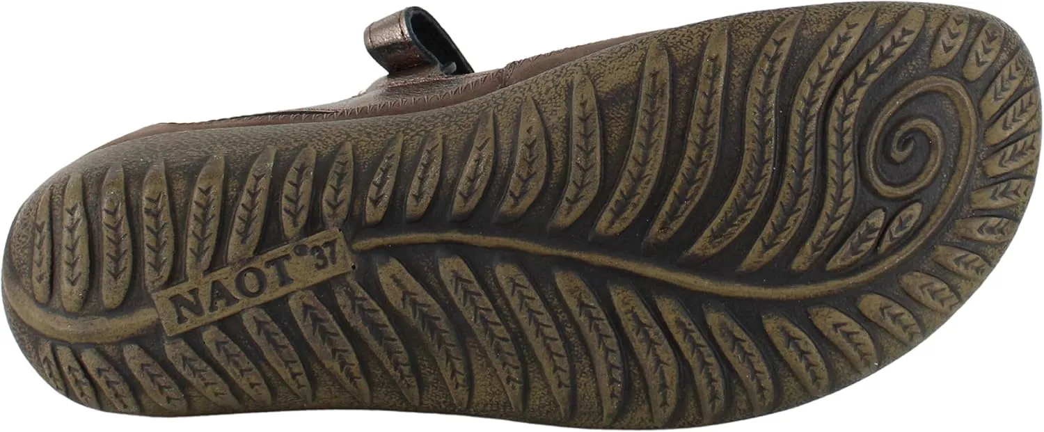 NAOT Footwear Women's Kirei Maryjane with Cork Footbed and Arch Comfort and Support - Lightweight and Perfect for Travel- Removable Footbed