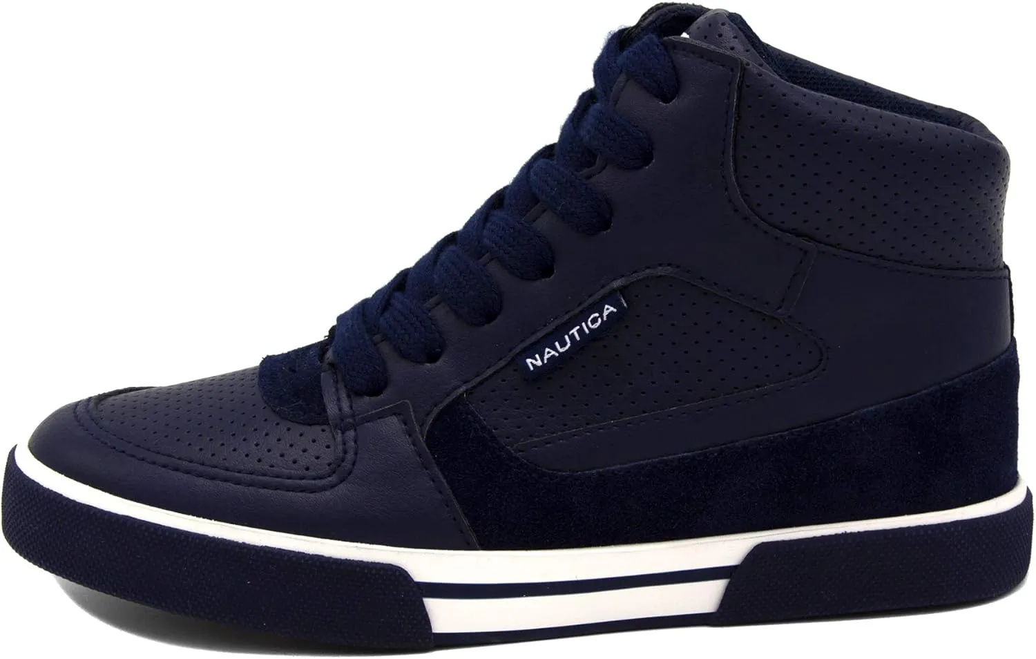 Nautica Kids Sneaker: Lace-Up Fashion Shoe with Boot-Like High Top Design for Boys and Girls (Big Kid/Little Kid Sizes) - Horizon