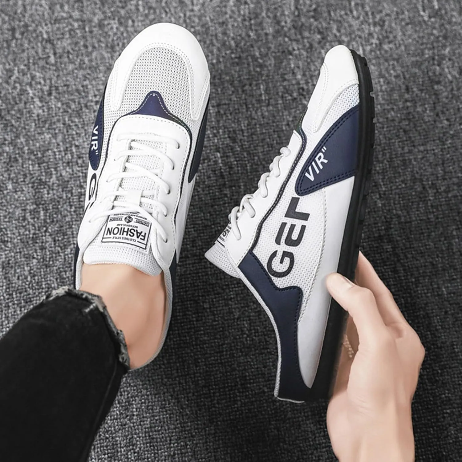 New Men's Shoes Trend Versatile Casual Shoes Lazy Man Half Slipperboard Shoes Shoes Male Loafer Shoes Men Casual Shoes