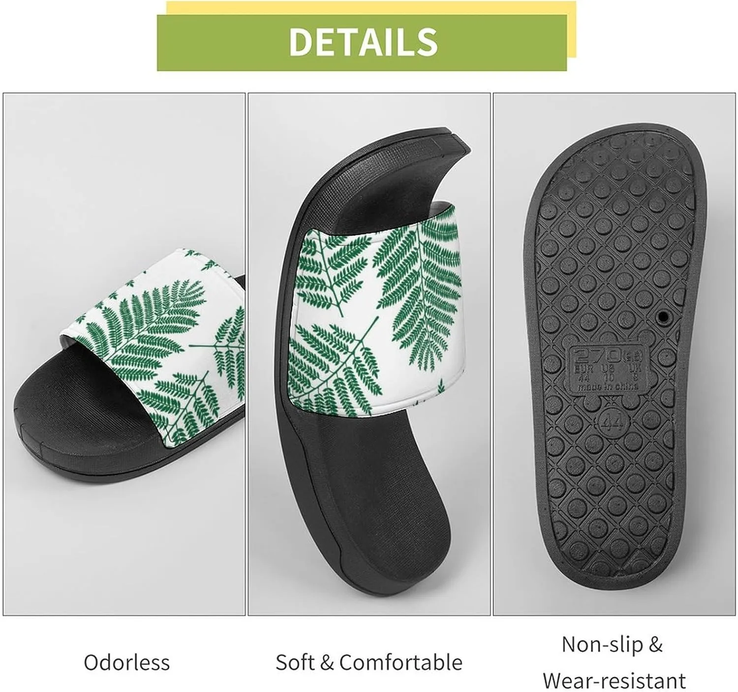 New Zealand Maori Fern PVC Home Slippers Beach Shower Sandals Summer Non-Slip Outdoor Shoes for Men Women
