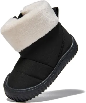 Newsonet Toddler Winter Snow Boots Boys Girls Cold Weather Baby Faux Fur Shoes (Infant/Toddler/)