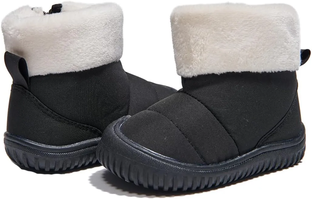 Newsonet Toddler Winter Snow Boots Boys Girls Cold Weather Baby Faux Fur Shoes (Infant/Toddler/)