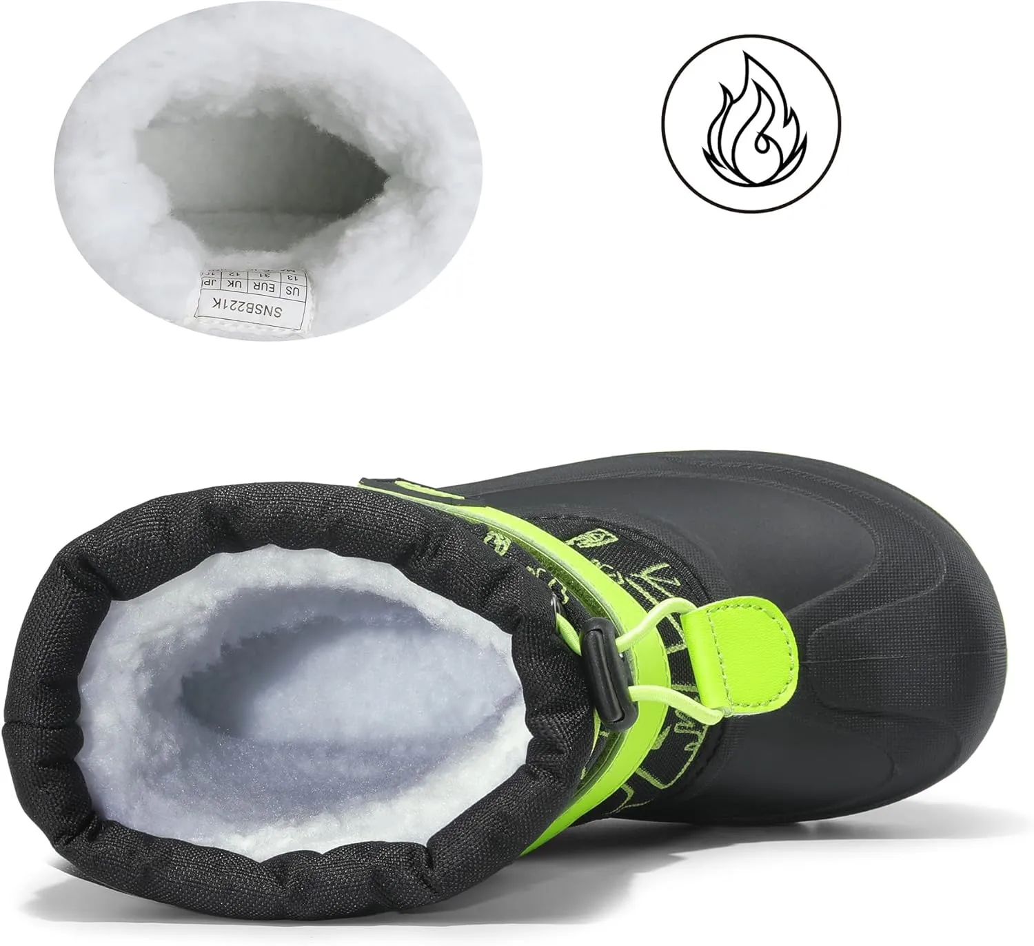 NORTIV 8 Kids Snow Boots Boy's Girl's Waterproof Cold Weather Classic Booties Hiking Outdoor Shoes (Little Kids/Big Kids)