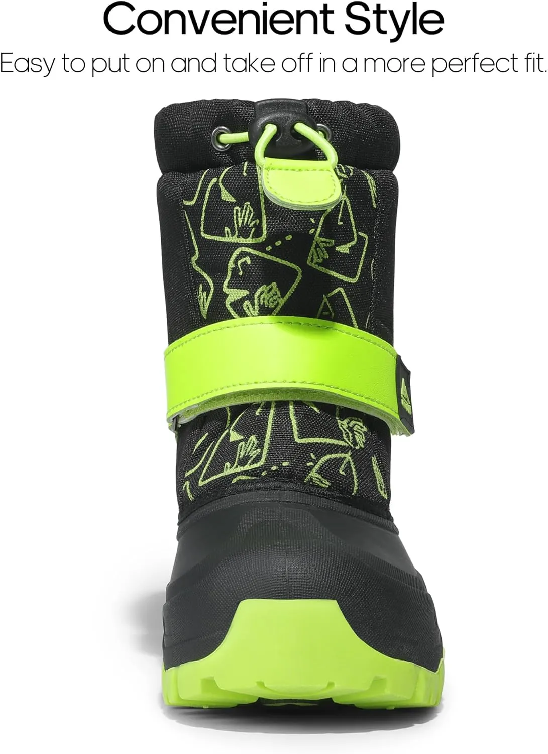 NORTIV 8 Kids Snow Boots Boy's Girl's Waterproof Cold Weather Classic Booties Hiking Outdoor Shoes (Little Kids/Big Kids)