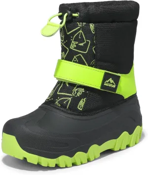 NORTIV 8 Kids Snow Boots Boy's Girl's Waterproof Cold Weather Classic Booties Hiking Outdoor Shoes (Little Kids/Big Kids)