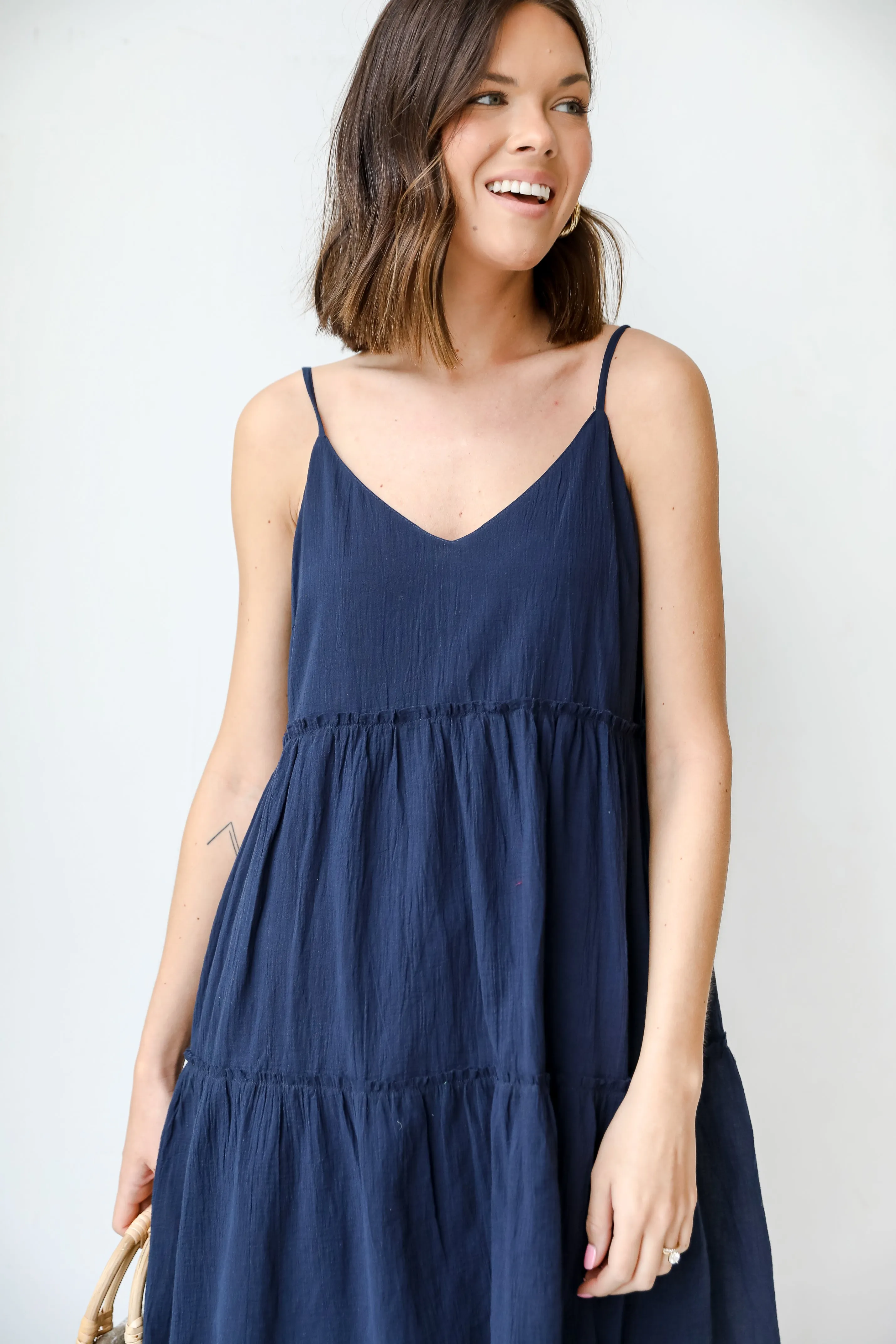 Off To Paradise Tiered Mini Dress
