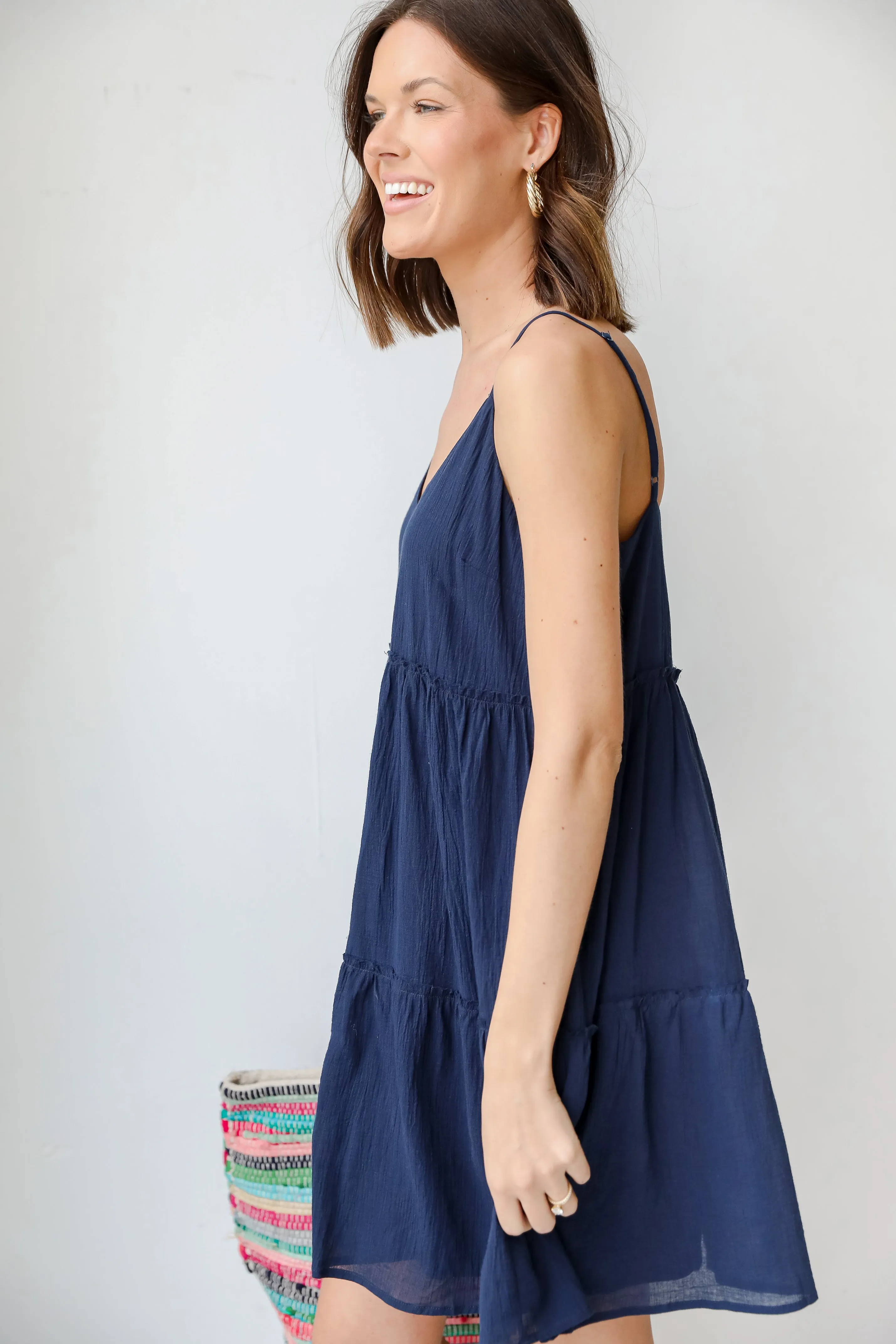 Off To Paradise Tiered Mini Dress