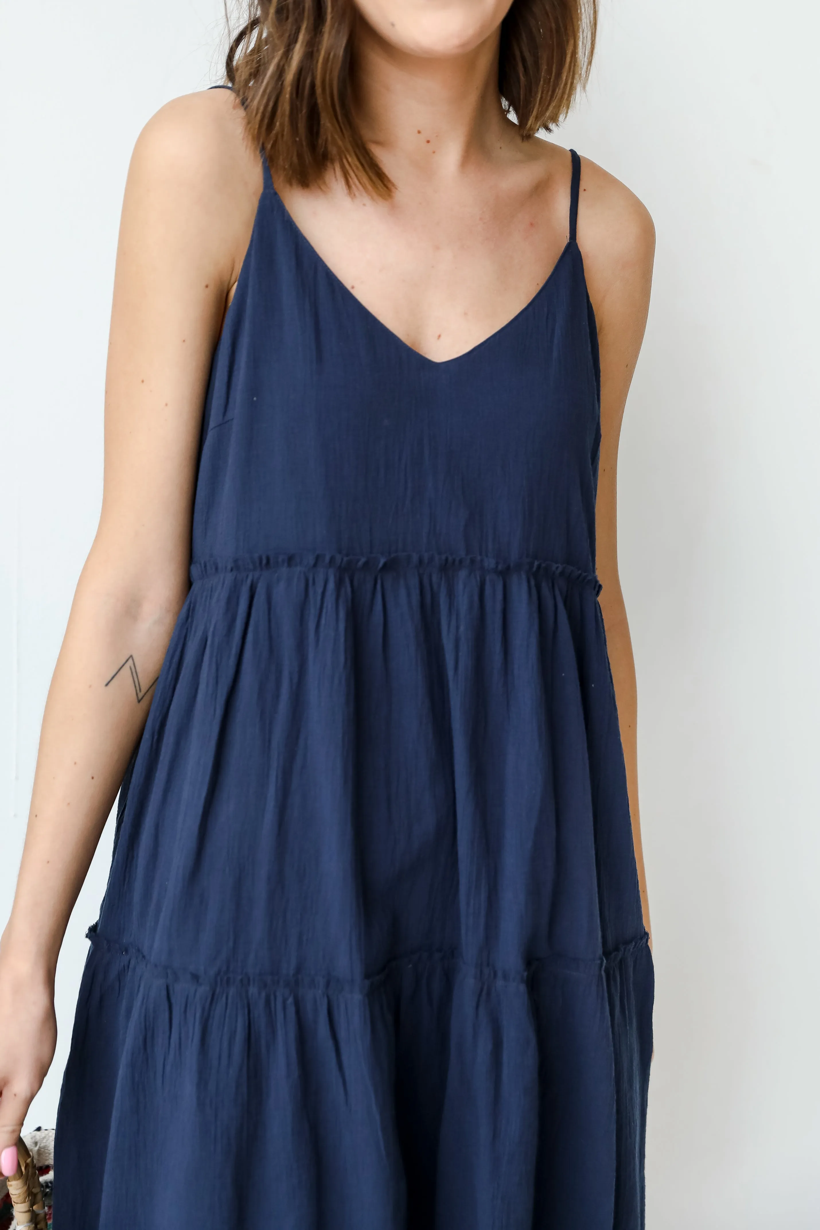 Off To Paradise Tiered Mini Dress