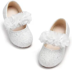 Otter MOMO Toddler Little Girls Party Dress Princess Shoes Slip On Mary Jane Ballerina Flats Shoes