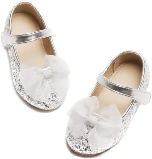 Otter MOMO Toddler/Little Girls Mary Jane Ballerina Flats Shoes Slip-on School Party Dress Shoes