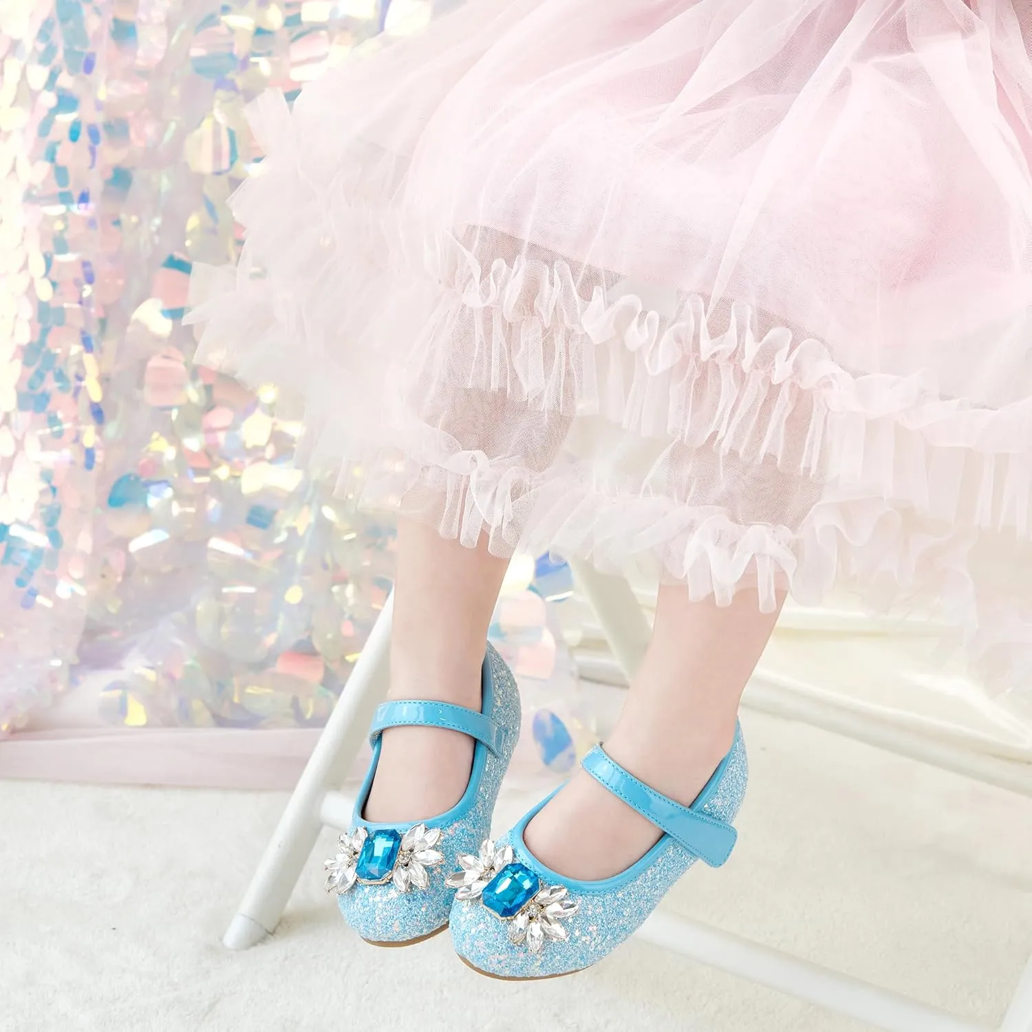 Otter MOMO Toddler/Little Girls Mary Jane Ballerina Flats Shoes Slip-on School Party Dress Shoes