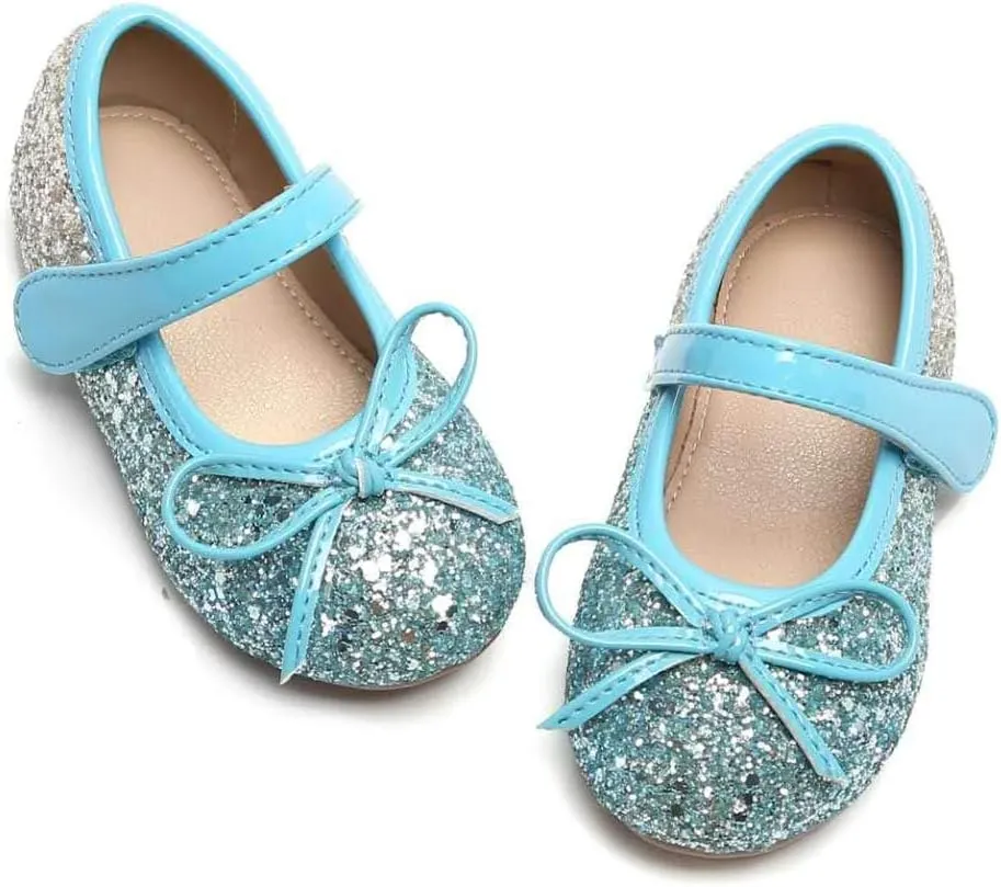 Otter MOMO Toddler/Little Girls Mary Jane Ballerina Flats Shoes Slip-on School Party Dress Shoes
