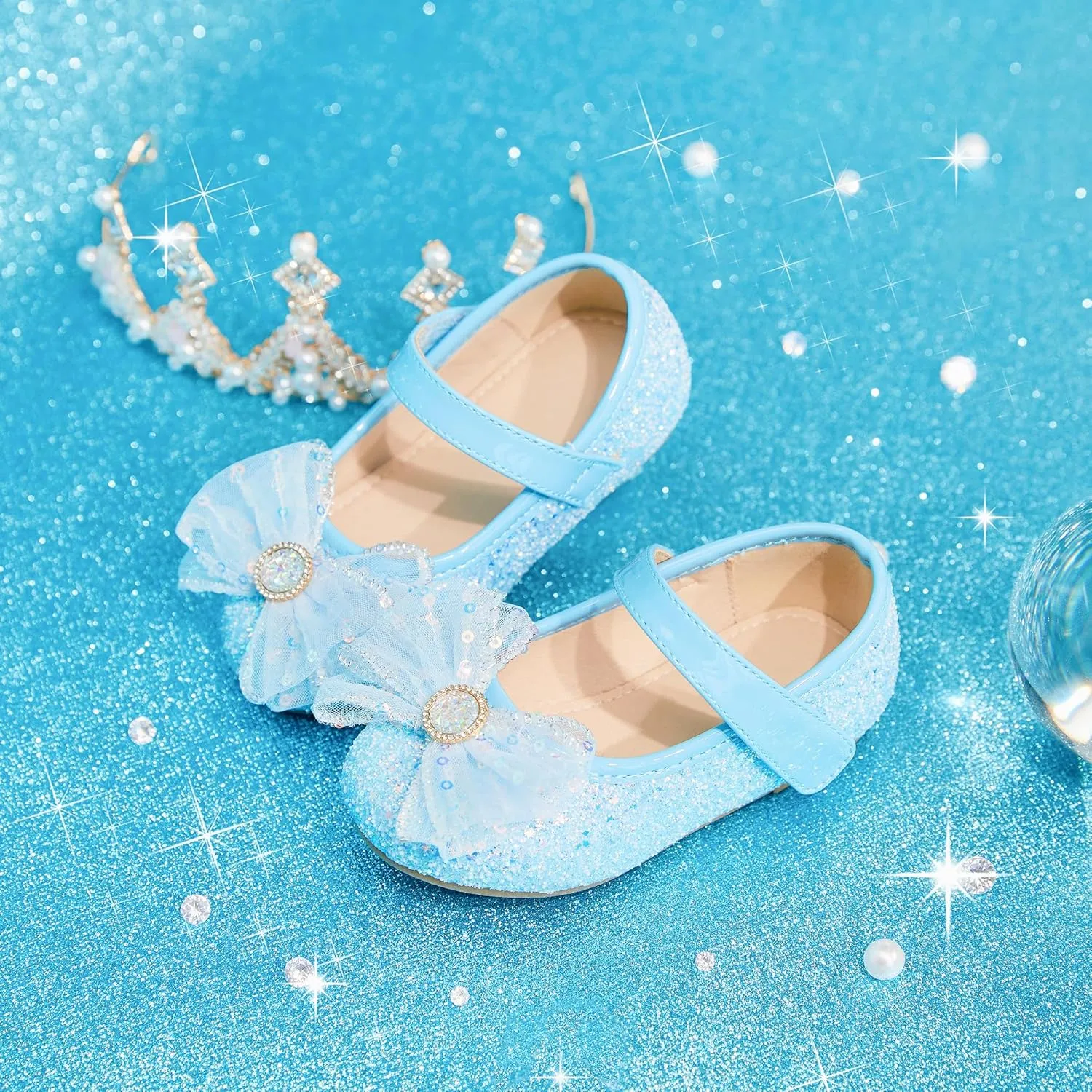 Otter MOMO Toddler/Little Girls Mary Jane Ballerina Flats Shoes Slip-on School Party Dress Shoes