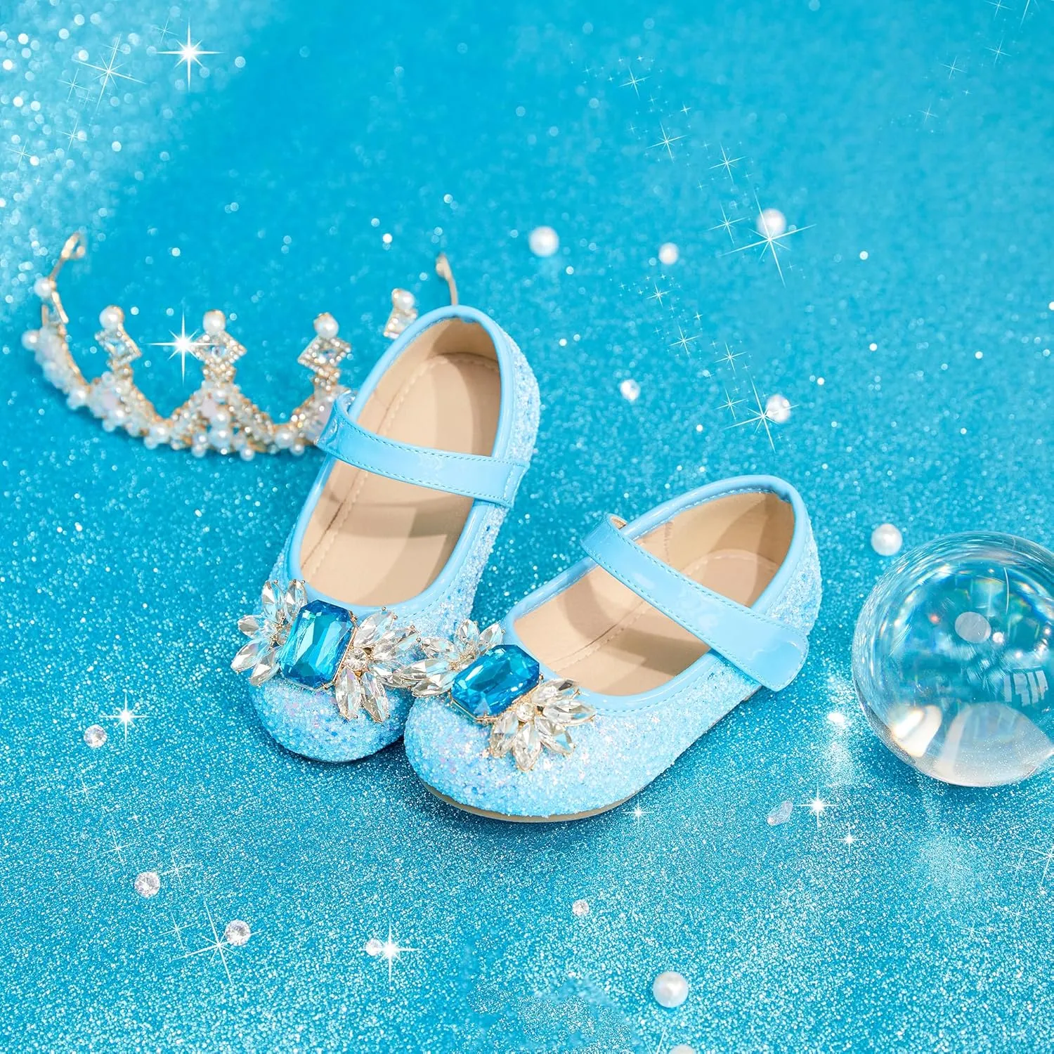 Otter MOMO Toddler/Little Girls Mary Jane Ballerina Flats Shoes Slip-on School Party Dress Shoes