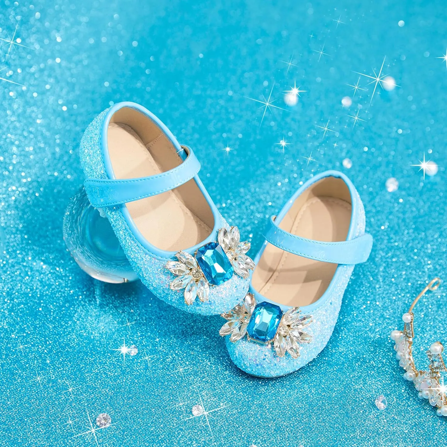 Otter MOMO Toddler/Little Girls Mary Jane Ballerina Flats Shoes Slip-on School Party Dress Shoes