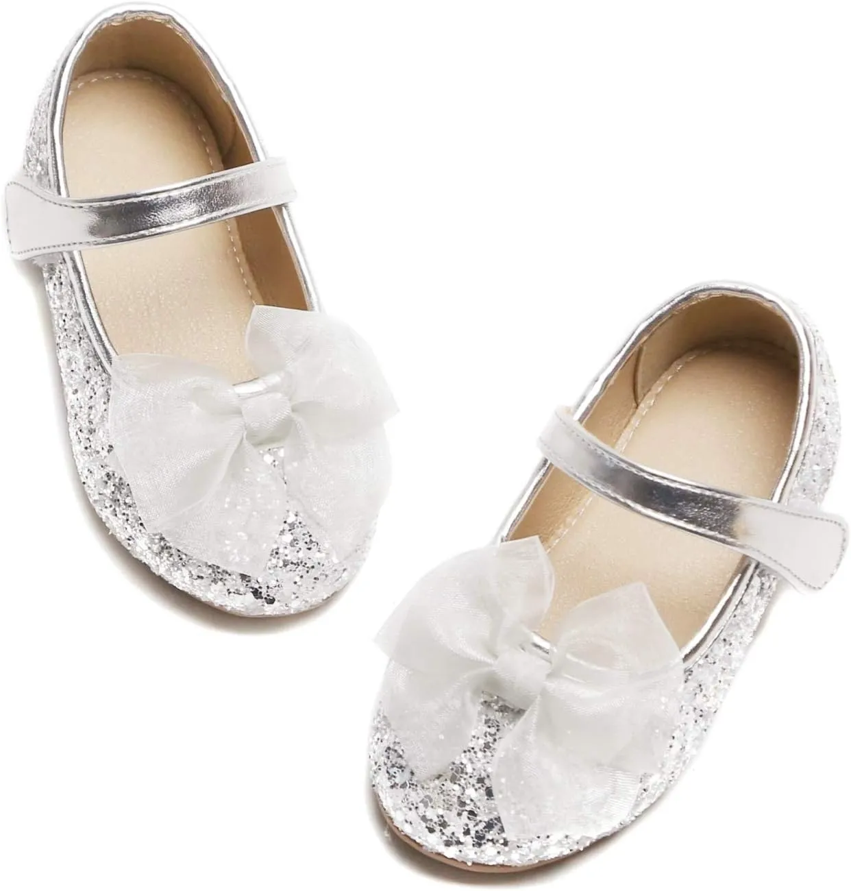 Otter MOMO Toddler/Little Girls Mary Jane Ballerina Flats Shoes Slip-on School Party Dress Shoes