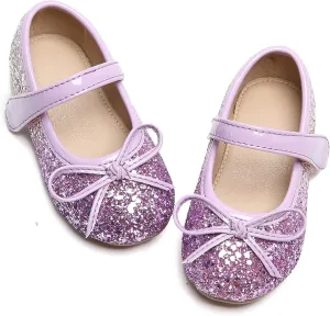 Otter MOMO Toddler/Little Girls Mary Jane Ballerina Flats Shoes Slip-on School Party Dress Shoes