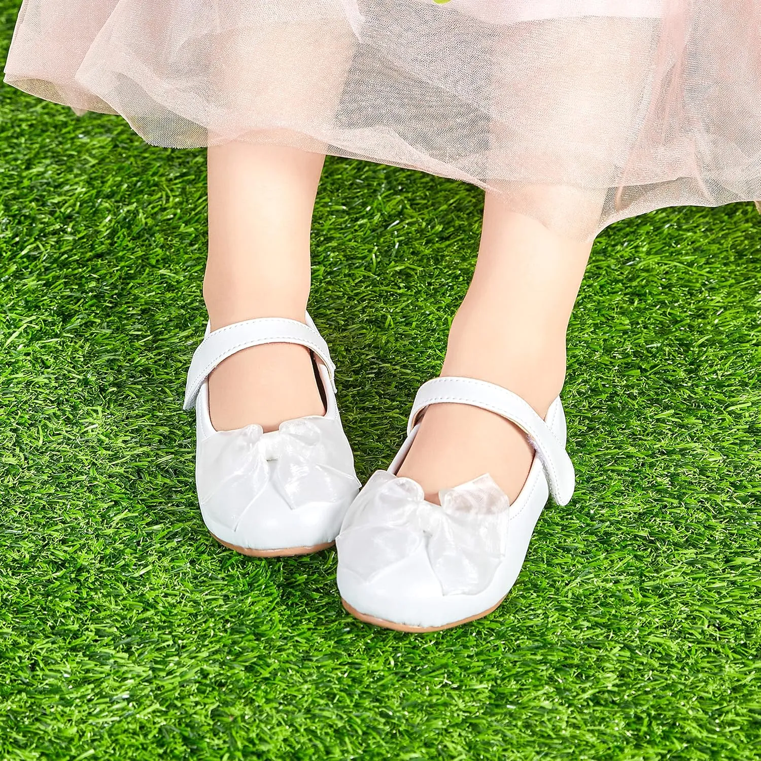 Otter MOMO Toddler/Little Girls Mary Jane Ballerina Flats Shoes Slip-on School Party Dress Shoes
