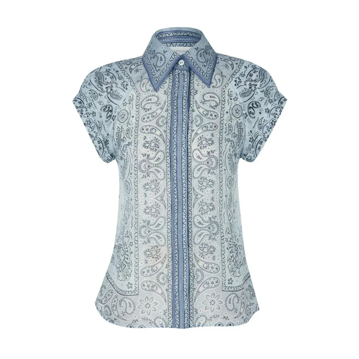 Paisley Maxi Shirt Dress | Belted Waist | Lightweight and Boho-Chic