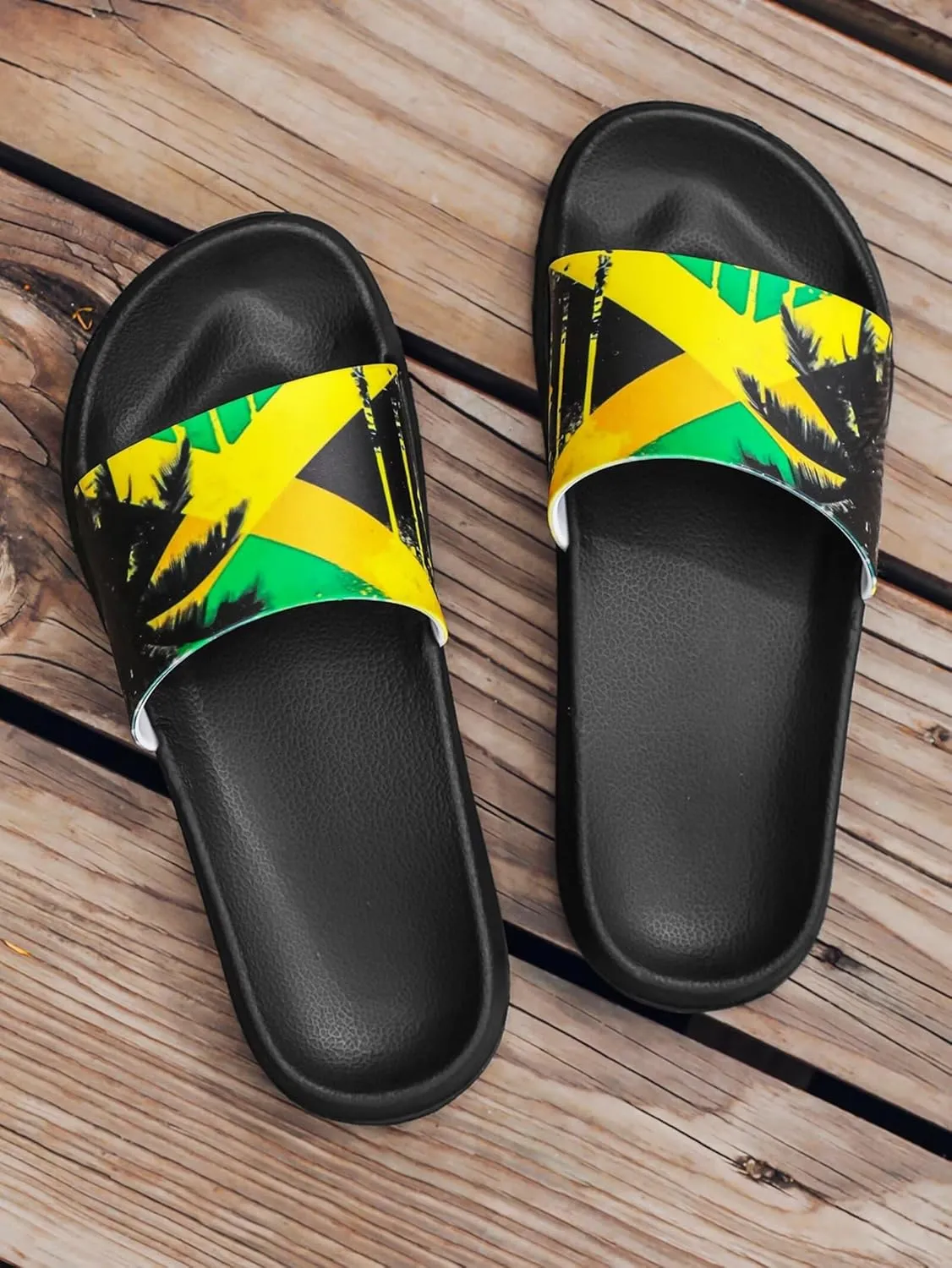 Pineapple House Slippers for Women Men Arch Support Flat Sandals Non Slip Home Pool Shower Slide Slippers