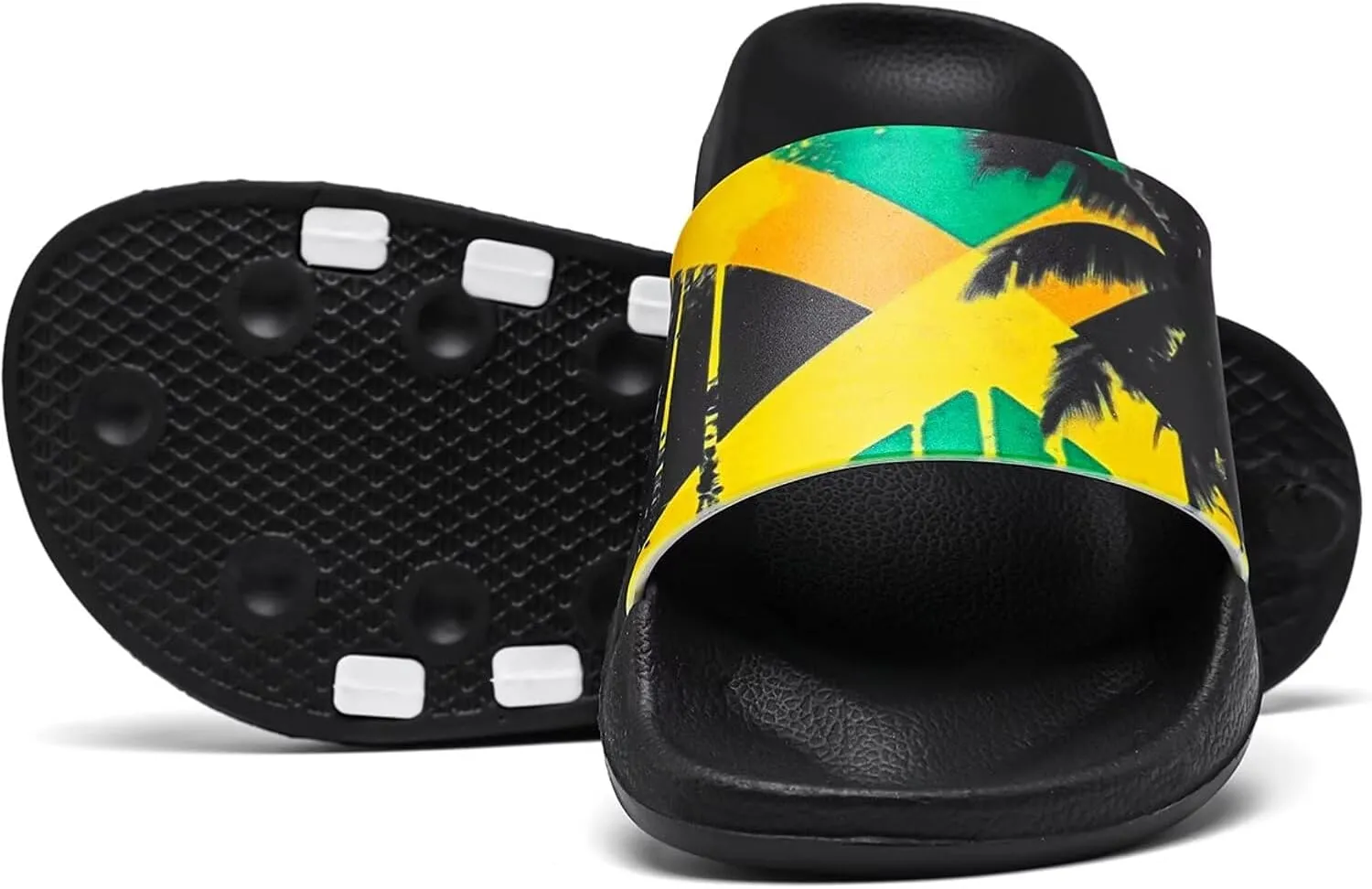 Pineapple House Slippers for Women Men Arch Support Flat Sandals Non Slip Home Pool Shower Slide Slippers