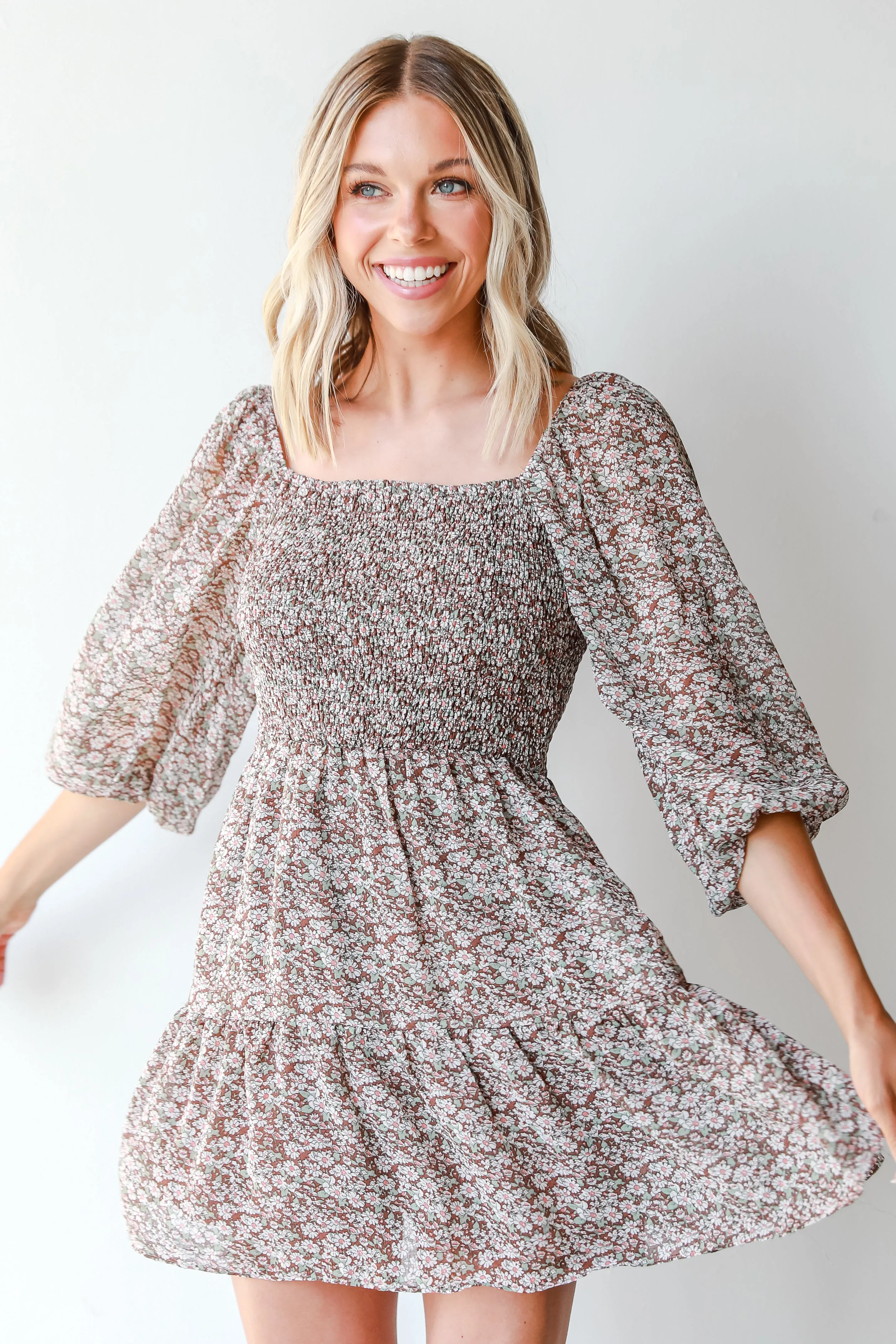 Power Of Love Floral Mini Dress