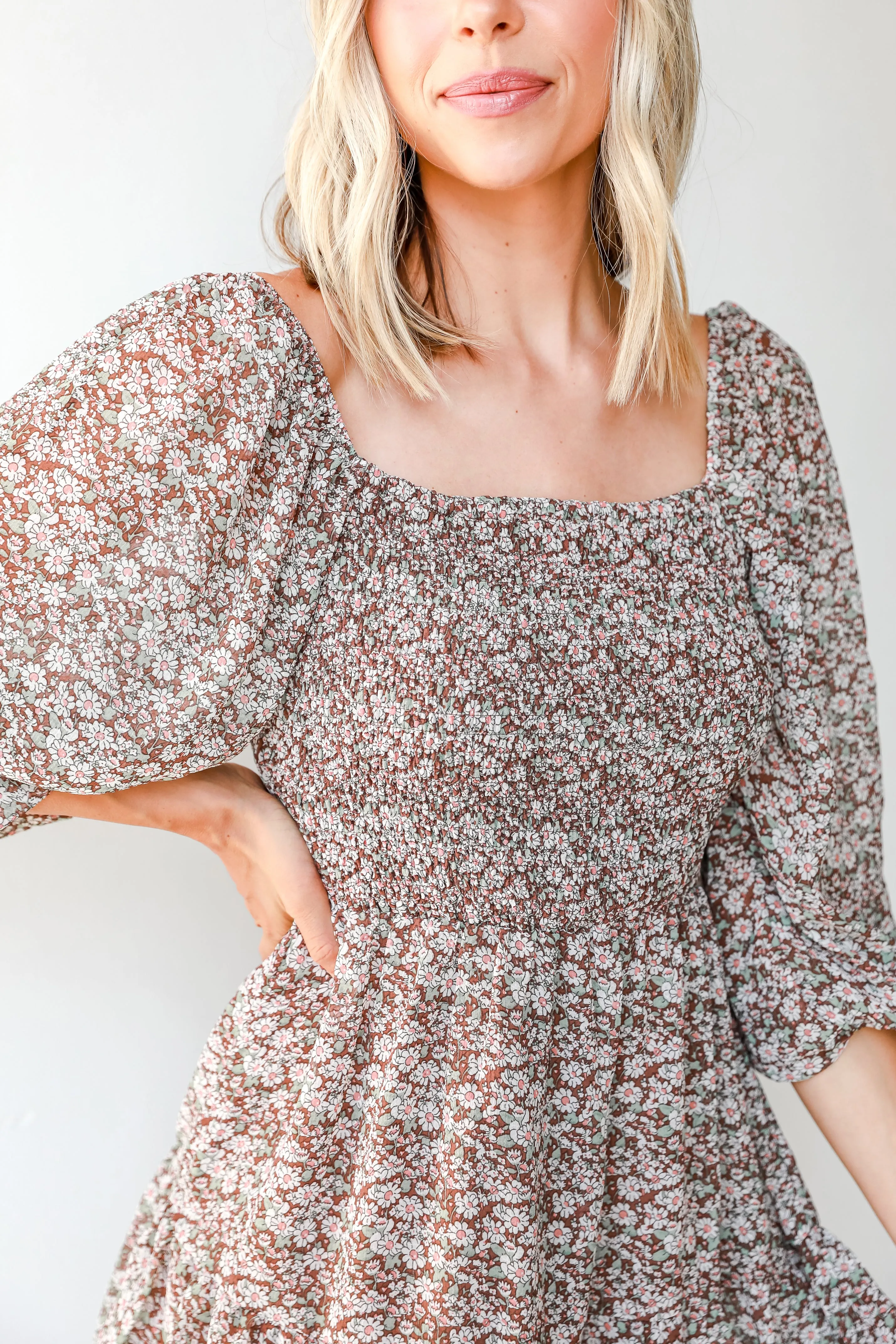Power Of Love Floral Mini Dress