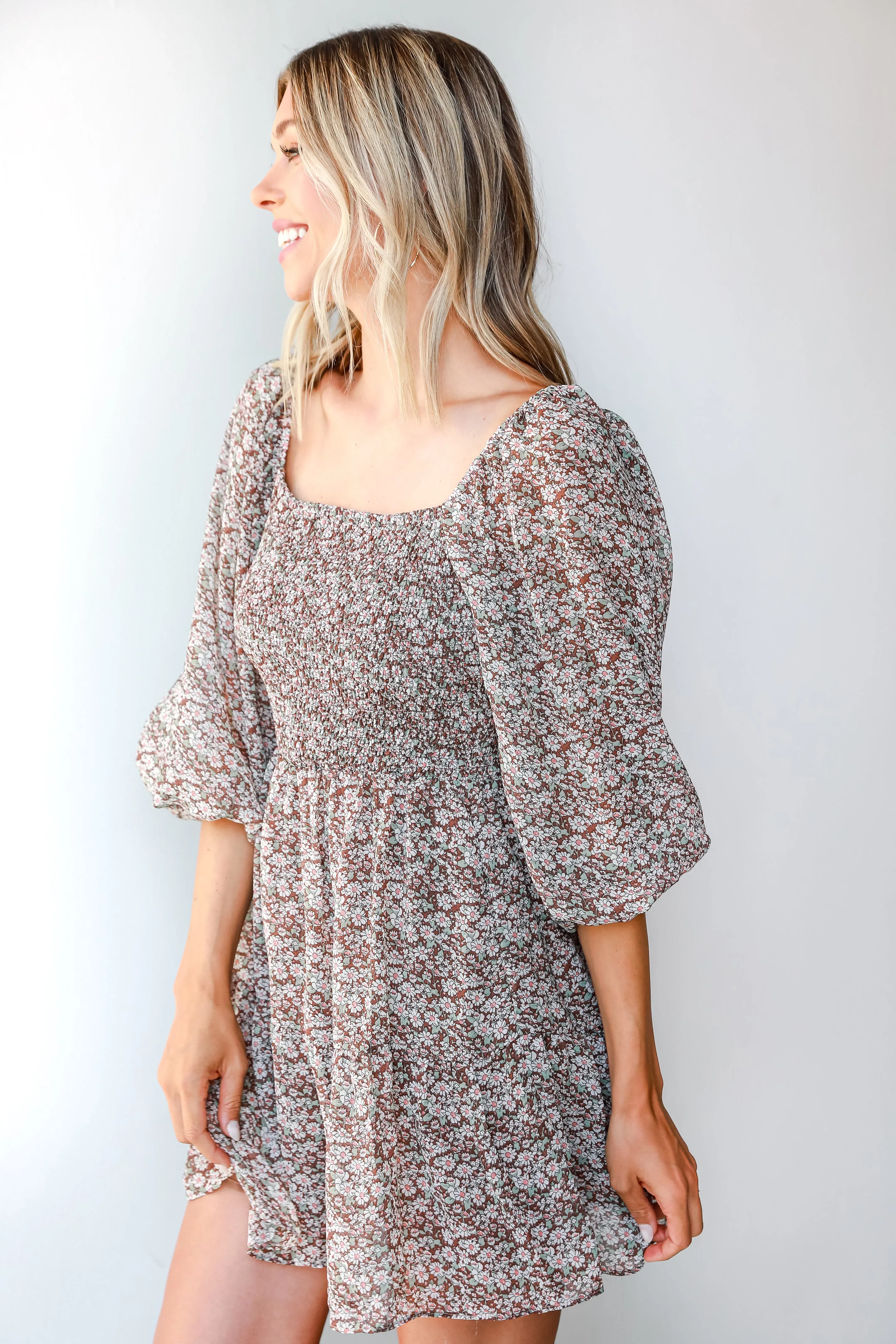 Power Of Love Floral Mini Dress