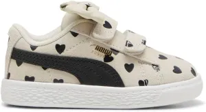 PUMA Toddler Girls Suede Classic Lf Re-Bow V Slip On Sneakers Shoes Casual - White - Size 10 M